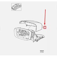 used 39821913 LH Mirror Cover XC60 2009+ 2017